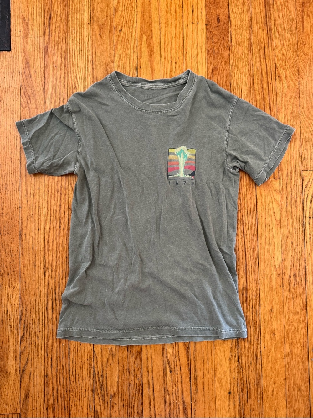 Yellowstone Nat’l Park Olive Green Short Sleeve Tee